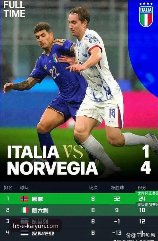意大利缘何连续三届梦碎？从一场附加赛看现代足球的残酷与机遇
